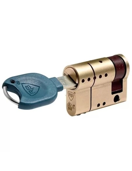 Cilindro RBLOCK medio cuerpo dorado